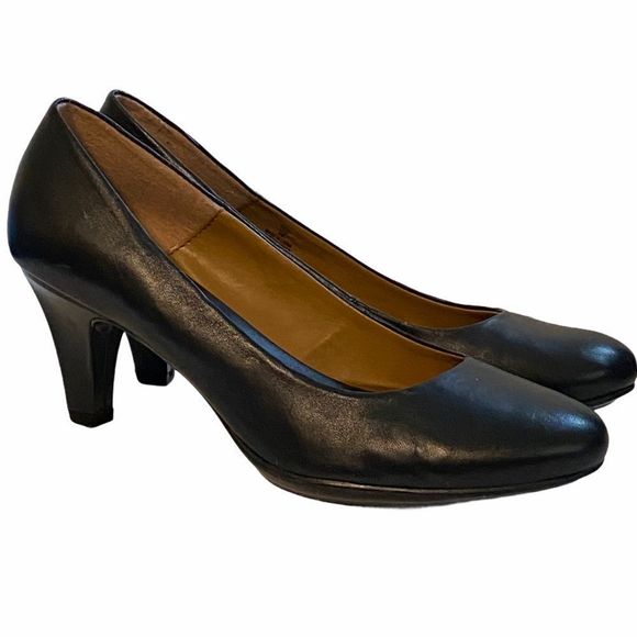 JUDY Soft Shoe by Medicus Brown Comfort Work Heels - Picture 2 of 9